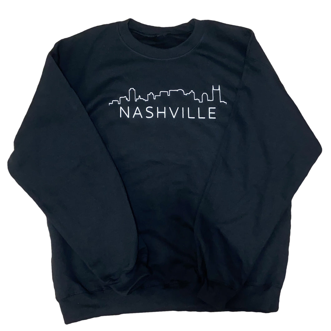 Black Custom City Skyline Sweatshirt